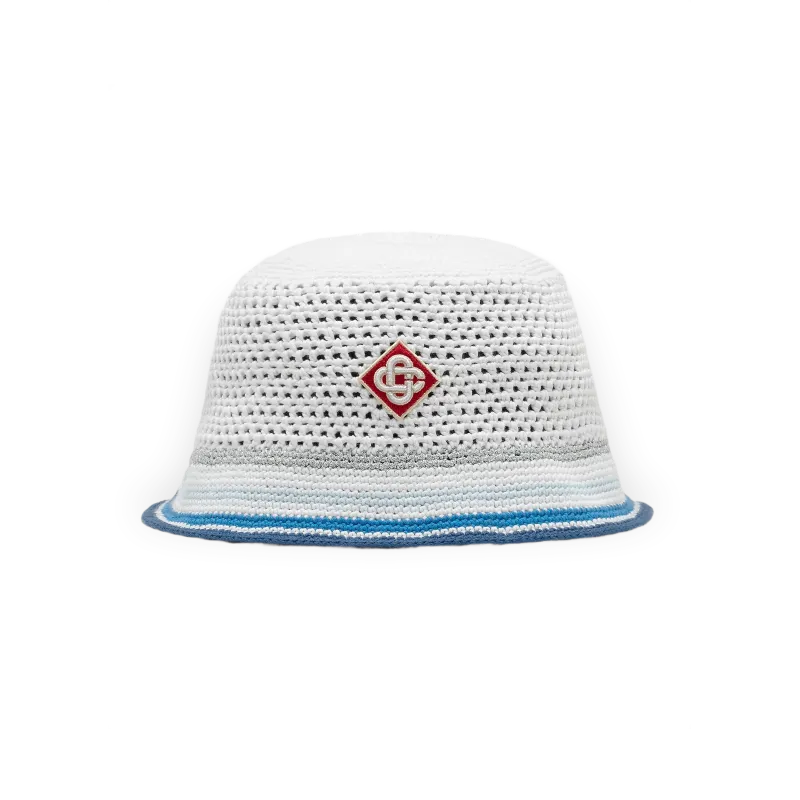 Casablanca Mesh Stripe Crochet Hat