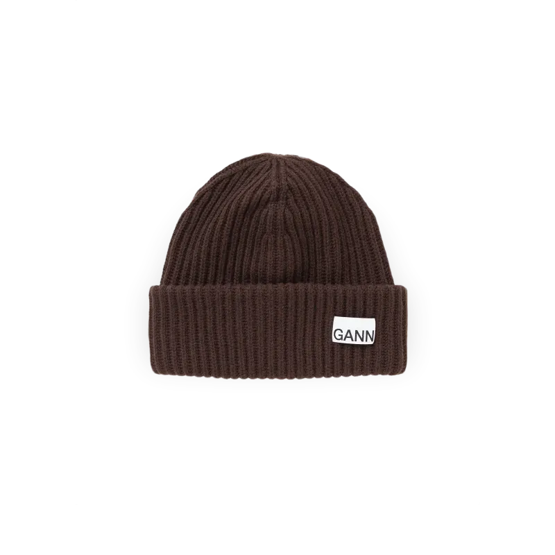 Ganni Structured Rib Beanie