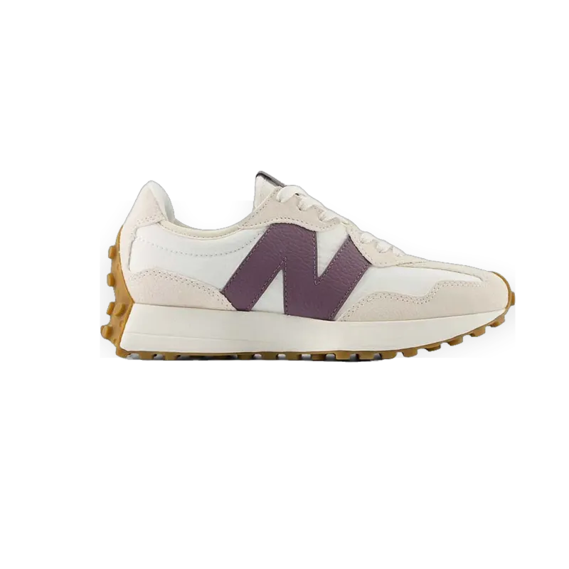 New Balance 327 White Burgundy