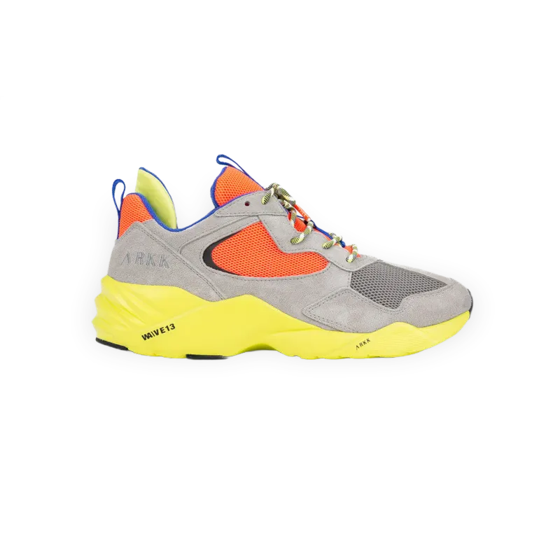 Arkk Copenhagen Arkk Kanetyk Suede W13 Ash Neon Lime