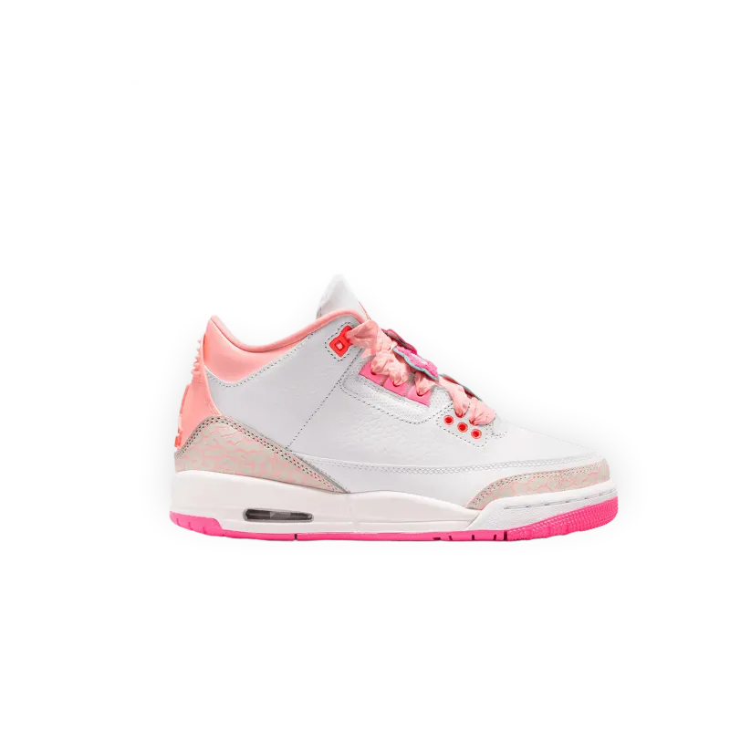 Jordan Air Jordan 3 'Pearl Pink Hyper Orange' Big Kids