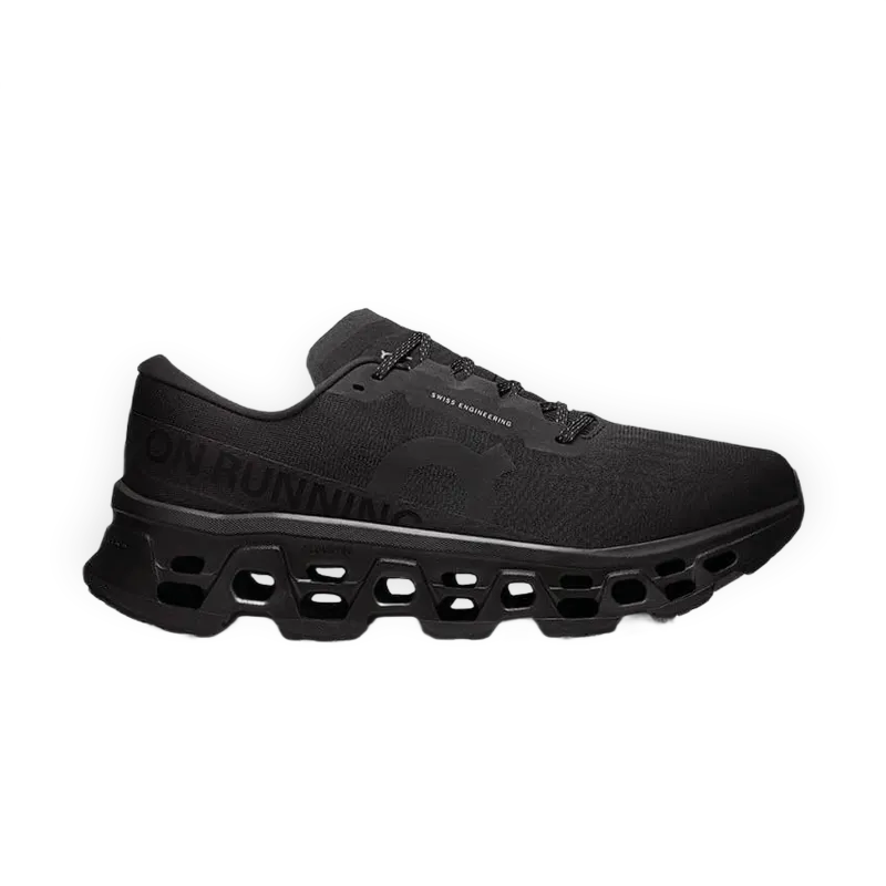 On Cloudmonster 3 "Black"