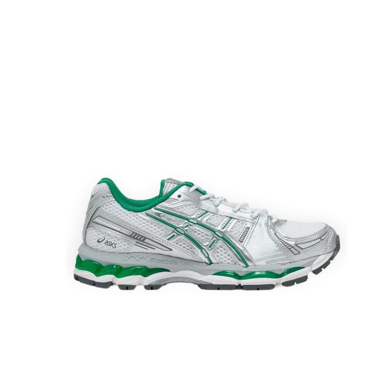ASICS Gel Kayano 12.1 bianche, argento e verdi