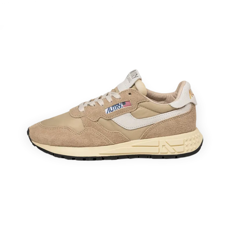 Autry Reelwind Low W *Nylon / Hairy Suede / Cracked Leather*