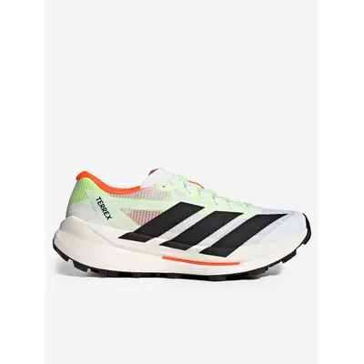 adidas Terrex Agravic TT trail running bianche e nere con 'Impact Orange'