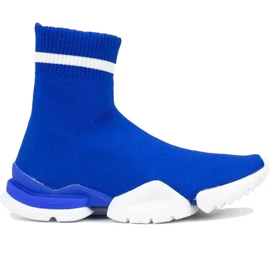Reebok Sock Run_r Gry-Wht-Blue-Caroten