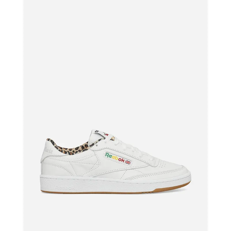 Reebok WACKO MARIA Club C 85 Vintage Sneakers White / Leopard